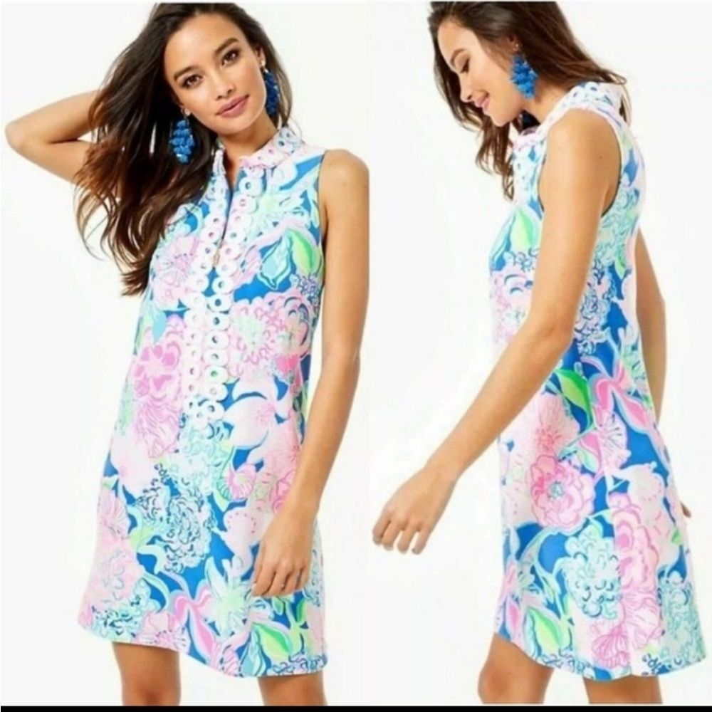 NWT Lilly Pulitzer Jane Shift Dress Peony Floral